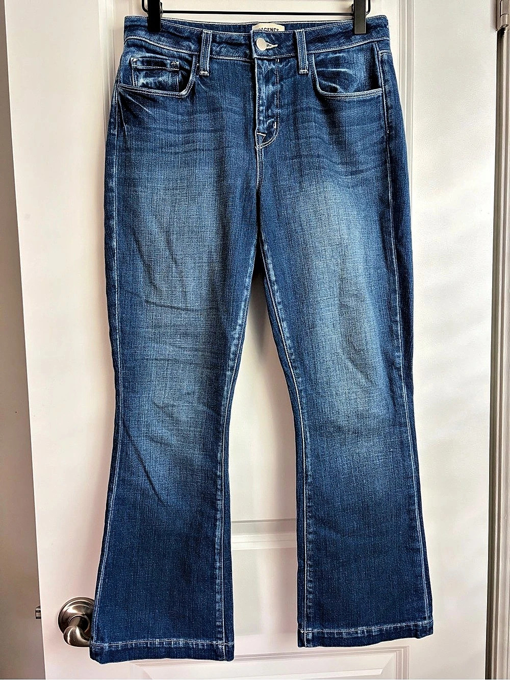L'AGENCE Ali Slim Flare Jeans in Mayfield Blue Waist 26